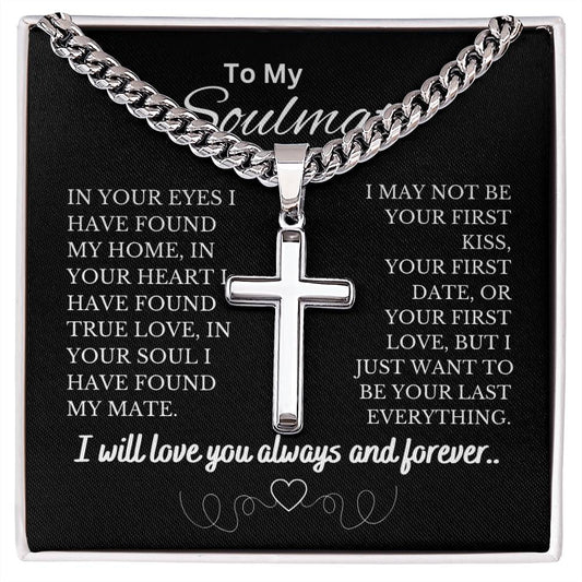Soulmate, I will Love You, Forever Necklace | Chunky Chain for Men | Cuban Chain