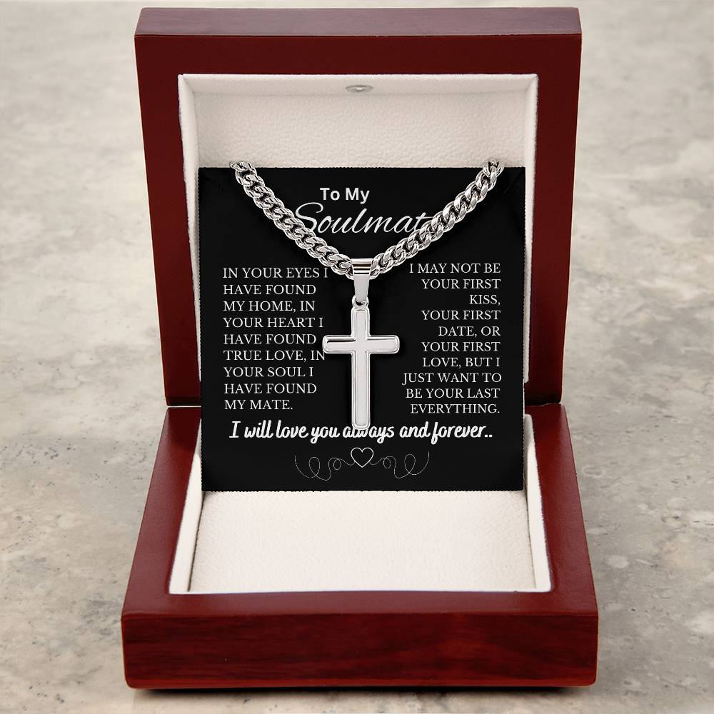 Soulmate, I will Love You, Forever Necklace | Chunky Chain for Men | Cuban Chain