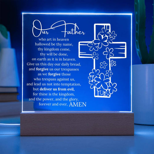 Lords Prayer Night Light LED