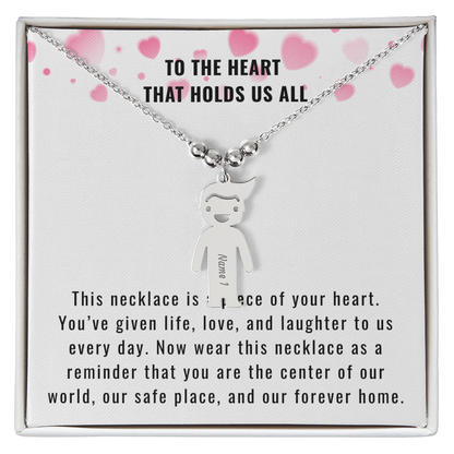 Engraved Kids Charm Necklace for the Mother or Grandmother that you want to celebrate