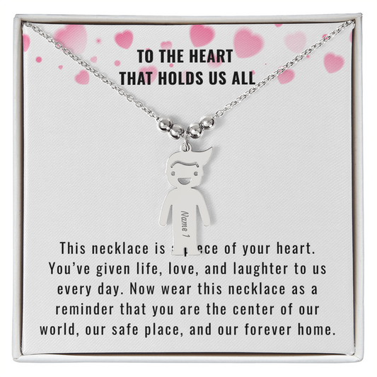 Engraved Kids Charm Necklace for the Mother or Grandmother that you want to celebrate