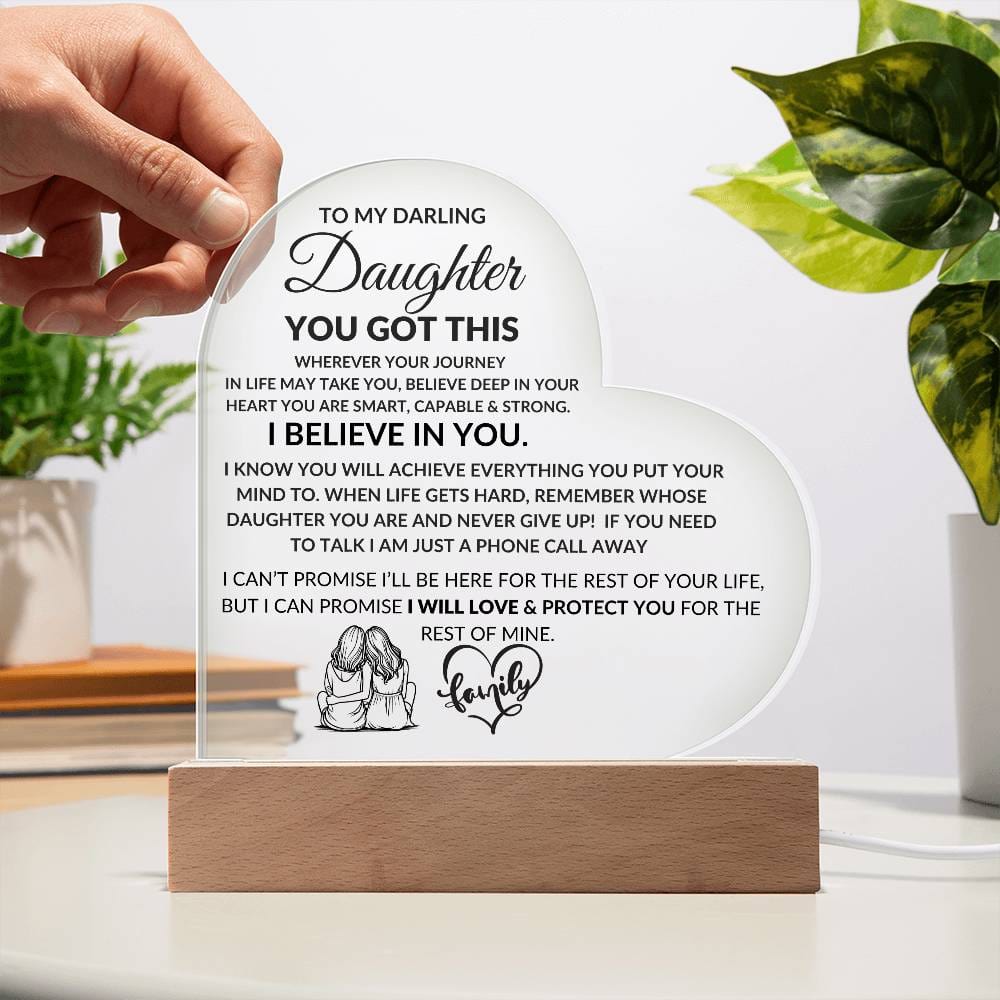 Darling Daughter YOU GOT THIS Acrylic Night Light