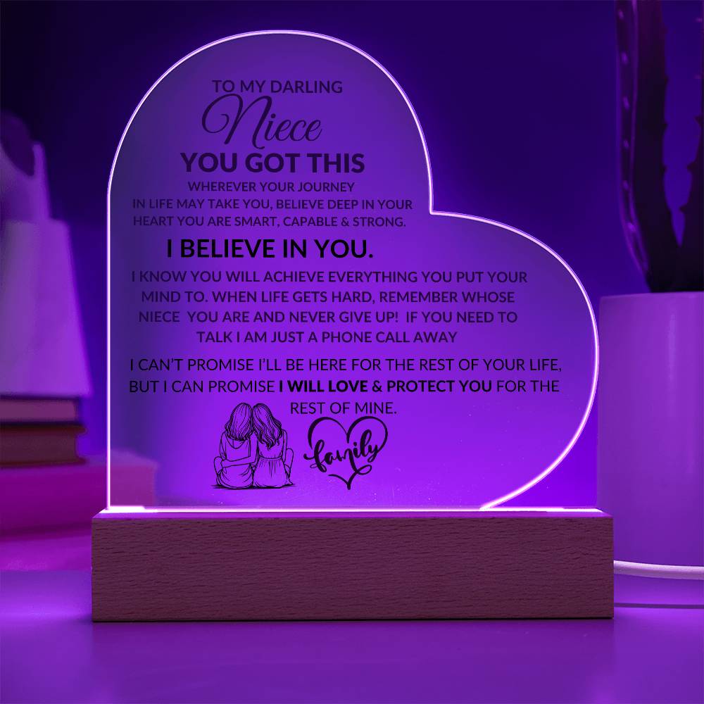 Niece YOU GOT THIS Acrylic Night Light