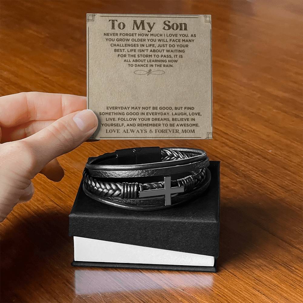 Son Never Forget How Much You Are Loved, Love Mom | Bracelet