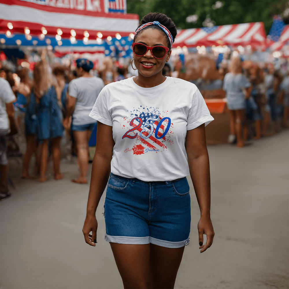 250 Years of celebrating Grind, Grit and Greatness, Happy Birthday USA Tshirt