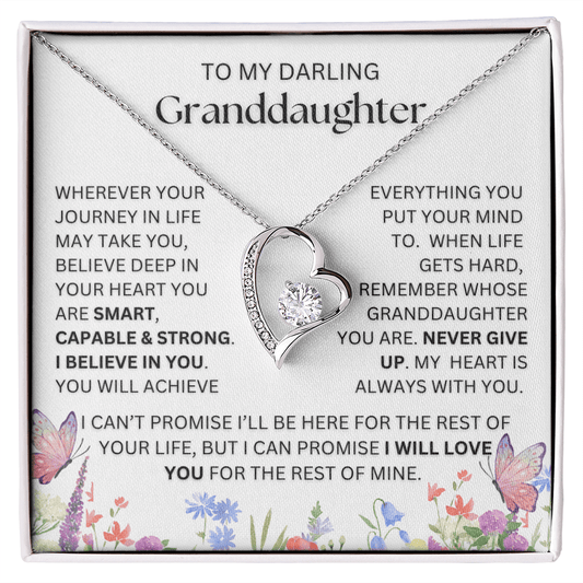 To My Darling Granddaughter – You Are Strong, You Are Loved (Butterfly Edition)