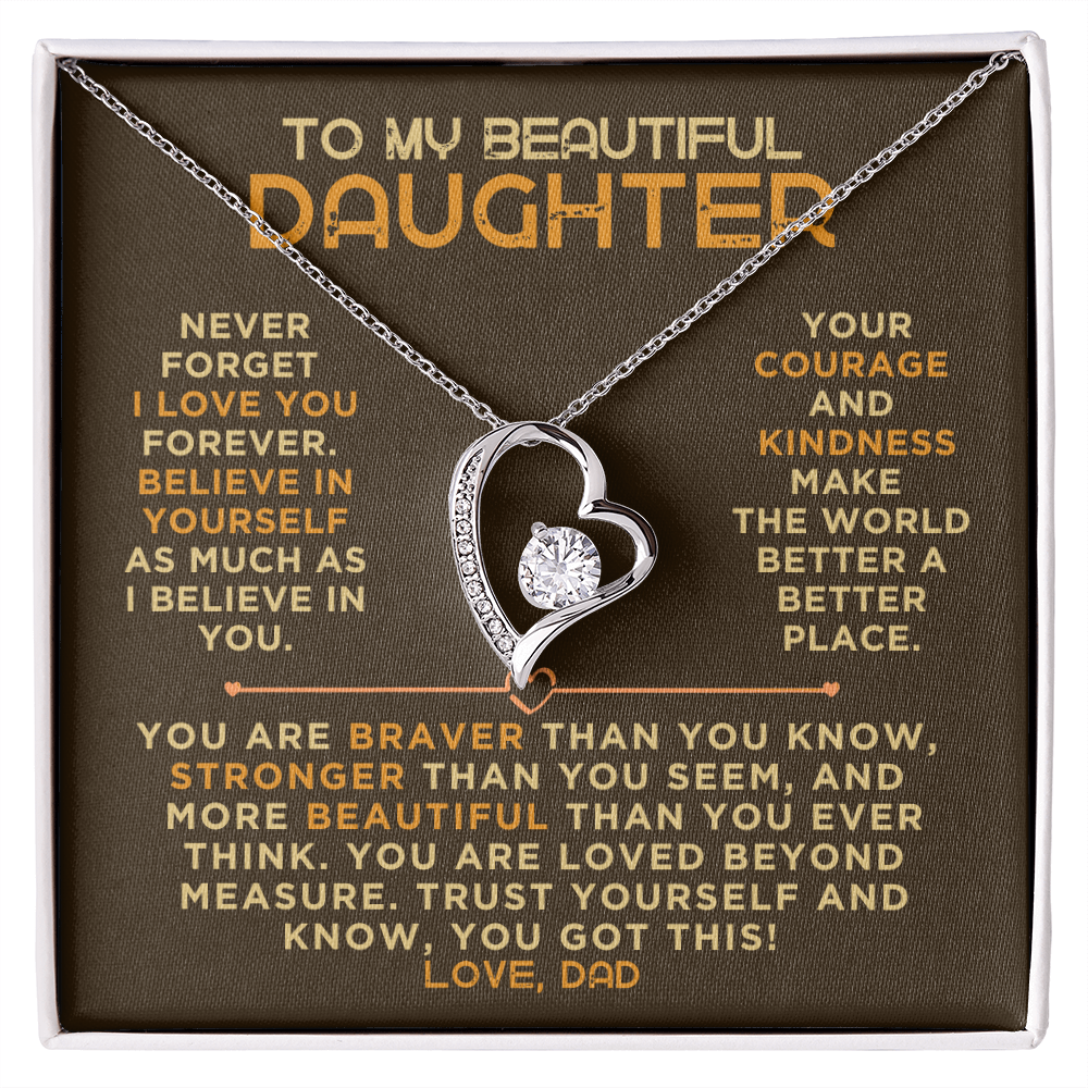 To My Beautiful Daughter, Love Dad