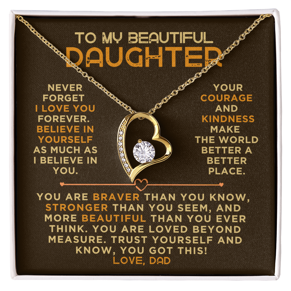 To My Beautiful Daughter, Love Dad