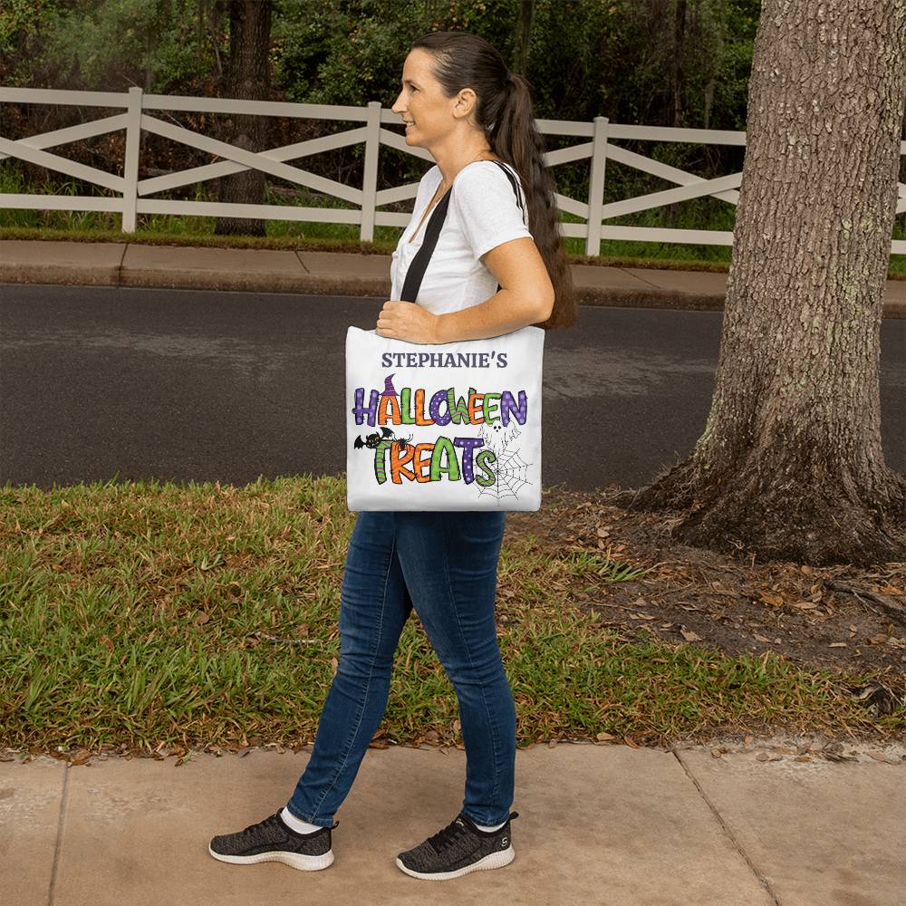 Personalized, Cute and Fun Classic Halloween Trick or Treat Tote Bag