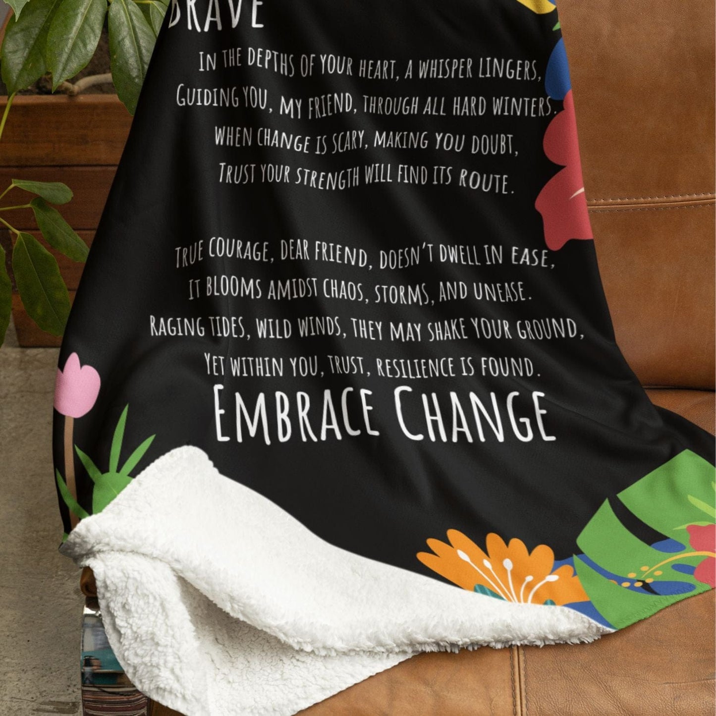Be Brave Personalized Blankets