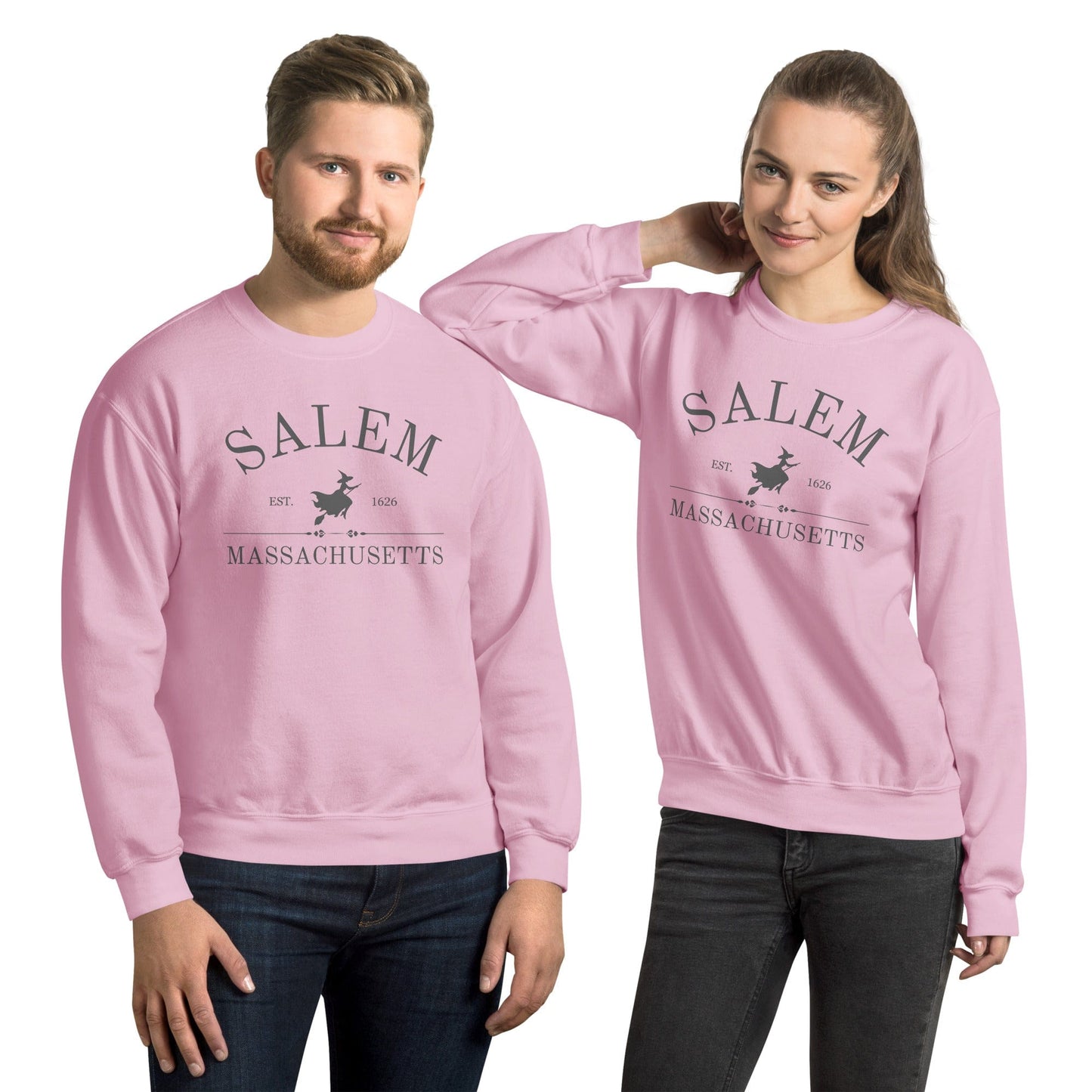Cute and Comfy, Halloween Unisex Sweatshirt, Wear All Season Long, Celebrate Salem Massachusetts - BespokeBliss